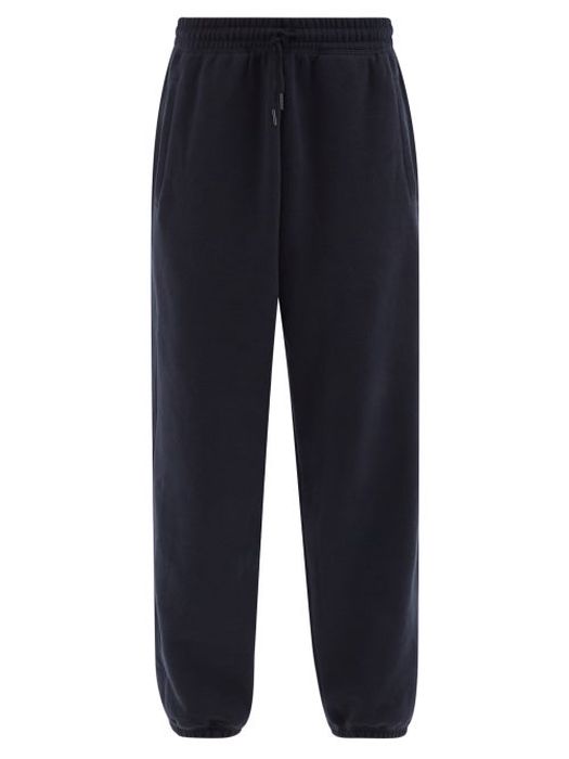 Raey - Recycled-yarn Cotton-blend Baggy Trackpants - Mens - Dark Navy