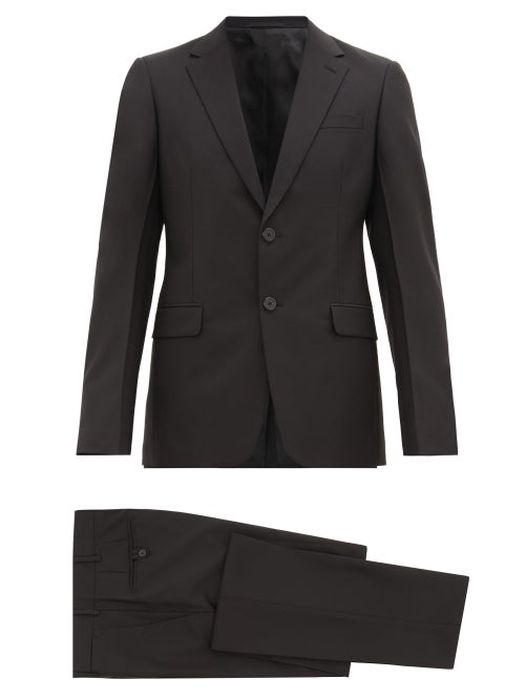 Prada - Single-breasted Cotton Suit - Mens - Black