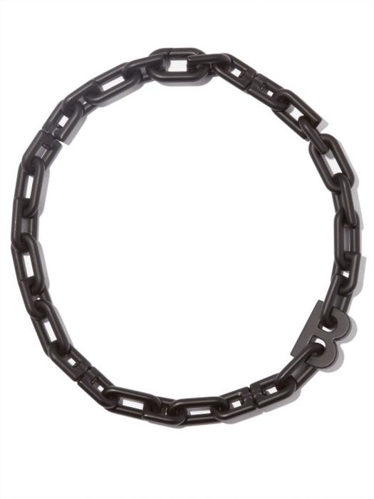 Balenciaga - B-link Chain Necklace - Womens - Black