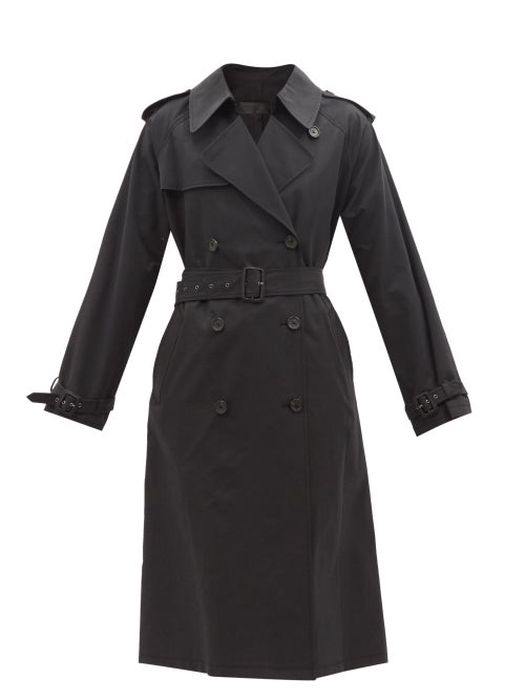 Nili Lotan - Tanner Cotton-blend Trench Coat - Womens - Black