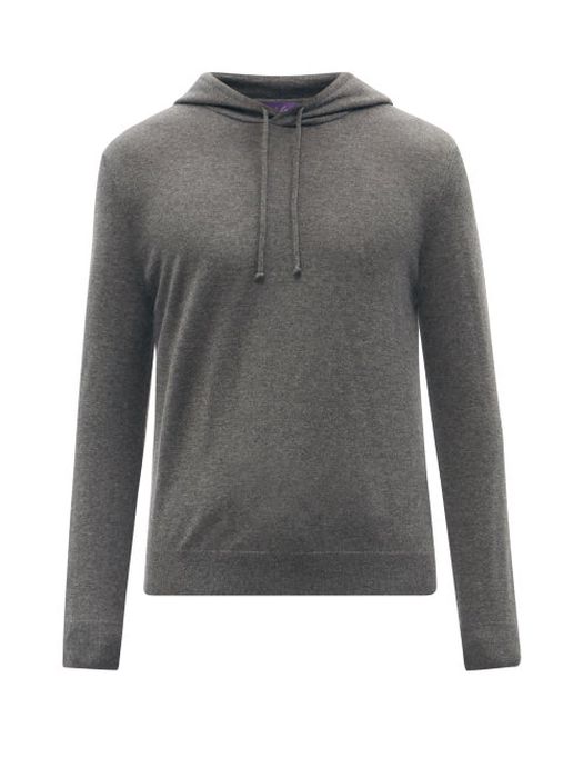 Ralph Lauren Purple Label - Cashmere Hooded Sweatshirt - Mens - Grey
