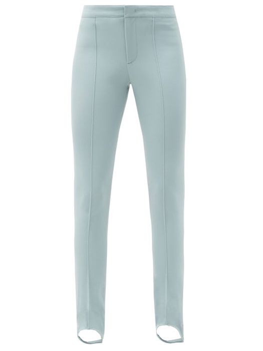Moncler Grenoble - Stirrup Slim-leg Ski Trousers - Womens - Light Blue