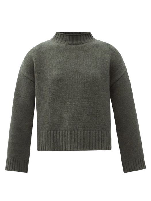 Extreme Cashmere - No.163 Ken Stretch Cashmere Sweater - Womens - Khaki