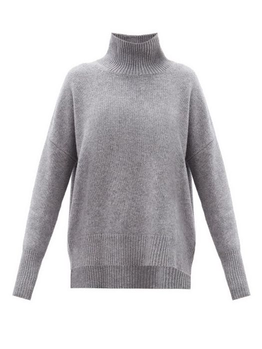 Lisa Yang - Heidi Roll-neck Cashmere Sweater - Womens - Grey