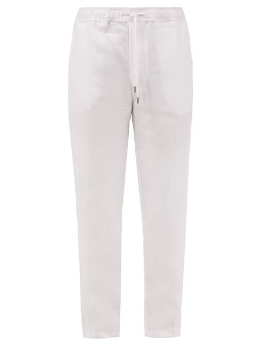 Derek Rose - Sydney Drawstring-waist Linen Trousers - Mens - White