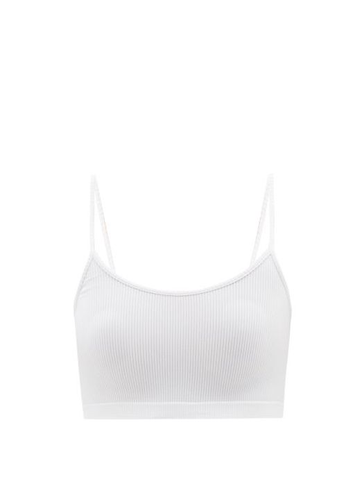 Balenciaga - Cropped Ribbed-jersey Top - Womens - White