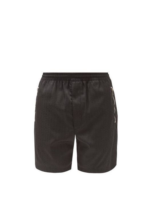 Givenchy - 4g-jacquard Shorts - Mens - Black