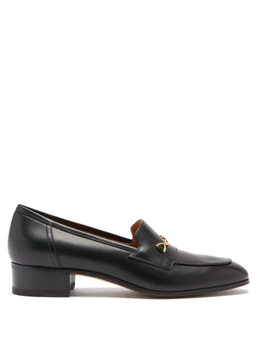 Gucci - GG Horsebit Leather Loafers - Womens - Black