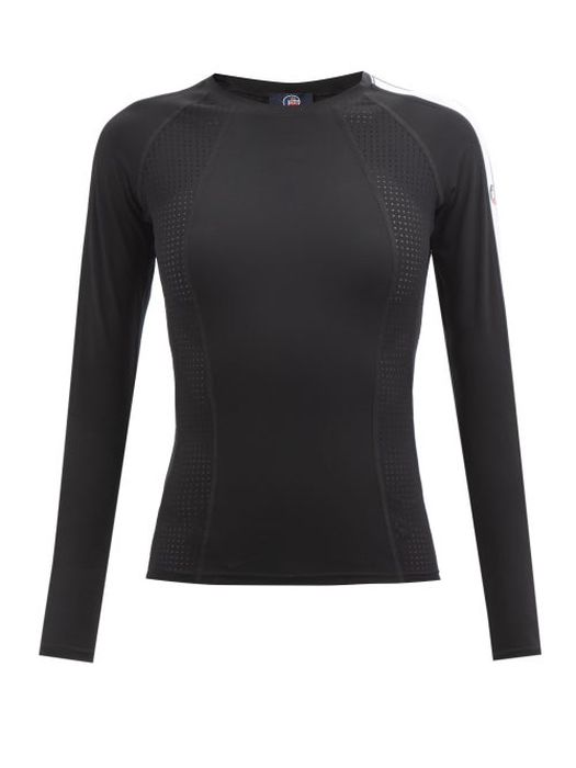Fusalp - Claudia Perforated-jersey Thermal Top - Womens - Black
