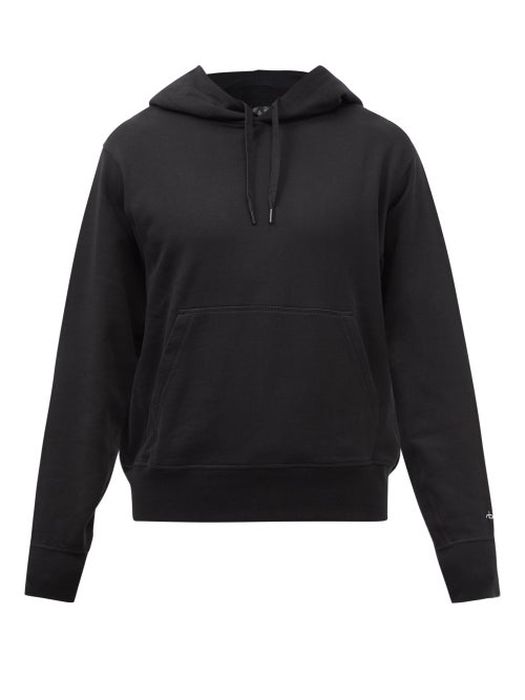 Rag & Bone - City Organic Cotton-jersey Hooded Sweatshirt - Mens - Black