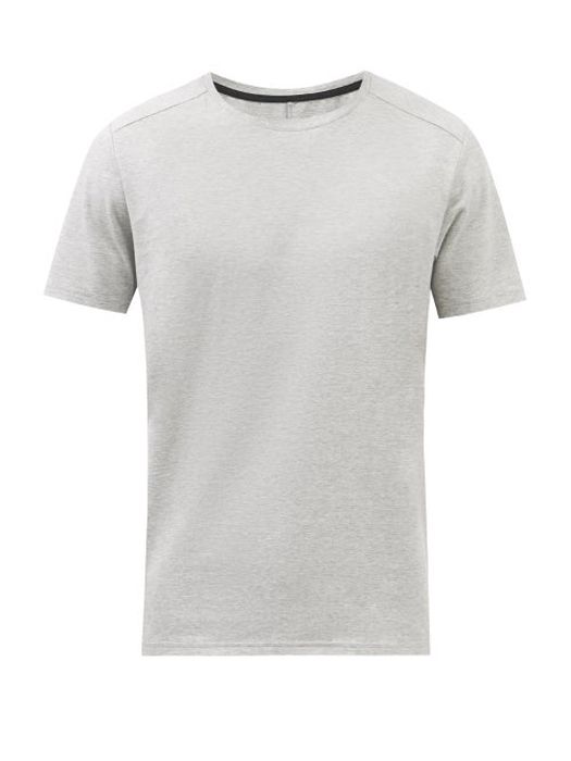On - Active Cotton-blend Jersey T-shirt - Mens - Grey