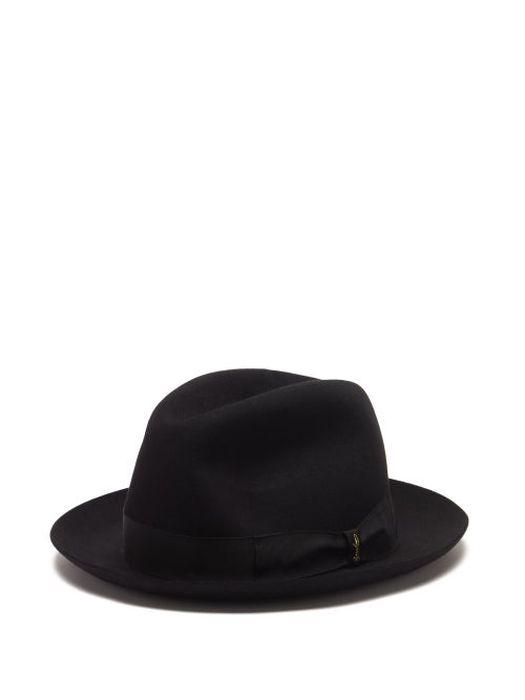 Borsalino - Marengo Felt Fedora Hat - Mens - Black