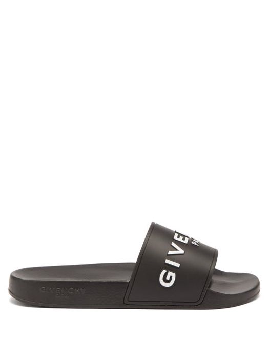 Givenchy - Logo-embossed Slides - Mens - Black