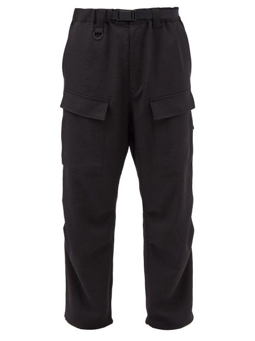 Y-3 - Cotton-blend Cargo Trousers - Mens - Black
