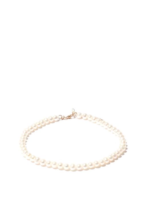 Mateo - Not Your Mother's Pearl & 14kt Gold Anklet - Womens - Pearl