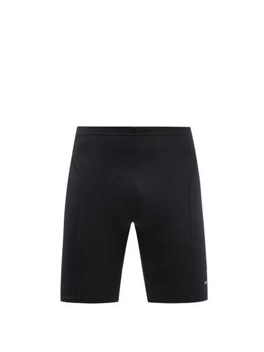 Balenciaga - Zip-pocket Jersey Cycling Shorts - Mens - Black