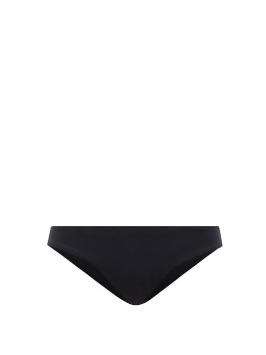 Mara Hoffman - Zoa Low-rise Recycled Fibre-blend Bikini Briefs - Womens - Black