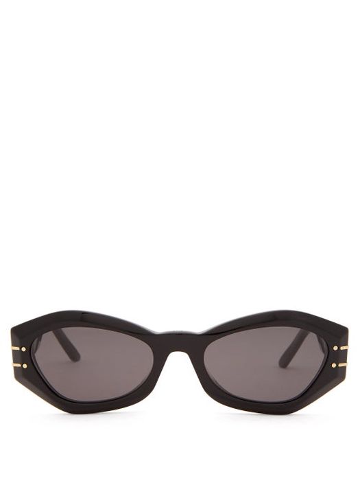 Dior - Diorsignature Cat-eye Acetate Sunglasses - Womens - Black