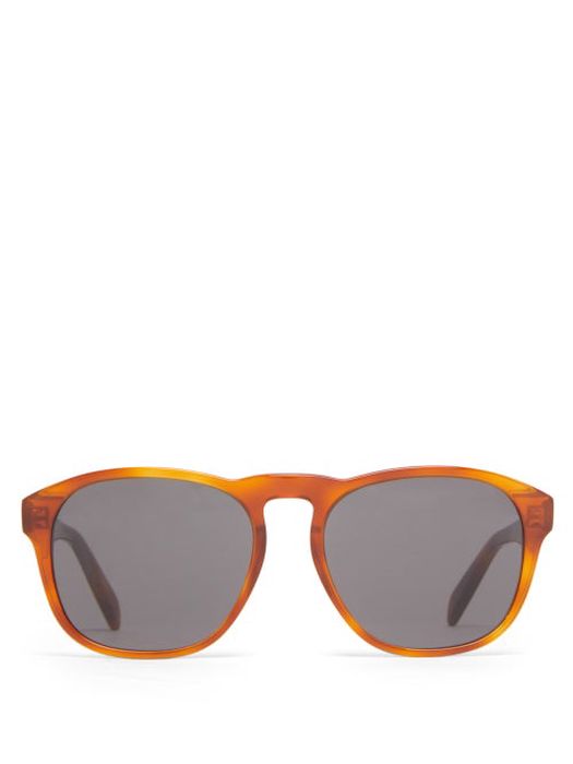 Celine Eyewear - Round Tortoiseshell-acetate Sunglasses - Mens - Tortoiseshell