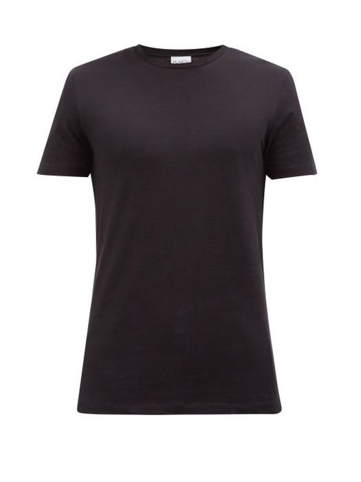 Raey - Recycled And Organic Cotton-blend Fitted T-shirt - Mens - Black