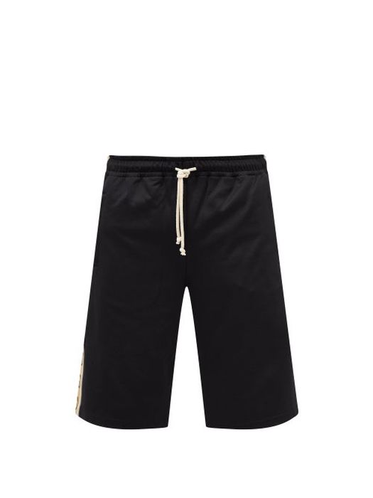 Gucci - GG-logo Jersey Shorts - Mens - Black