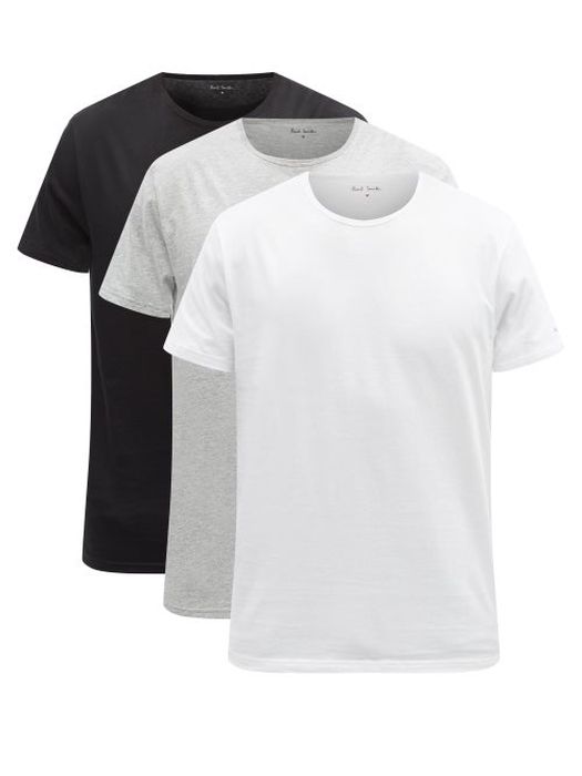 Paul Smith - Pack Of Three Cotton-blend Jersey Pyjama Tops - Mens - Multi