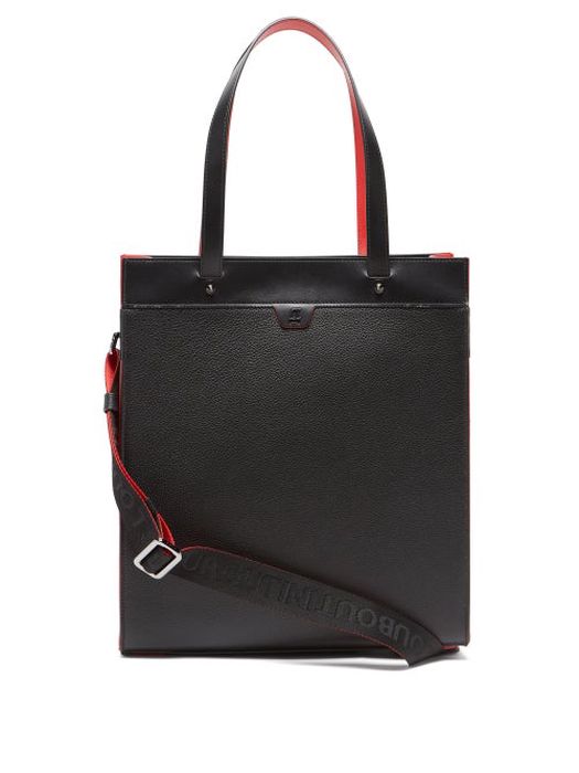 Christian Louboutin - Empire Bi-colour Leather Tote Bag - Mens - Black