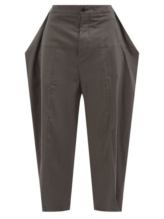 Craig Green - Wrap Cropped Cotton Trousers - Mens - Grey