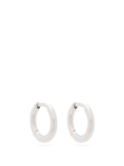 Tom Wood - Small Sterling-silver Hoops - Mens - Silver
