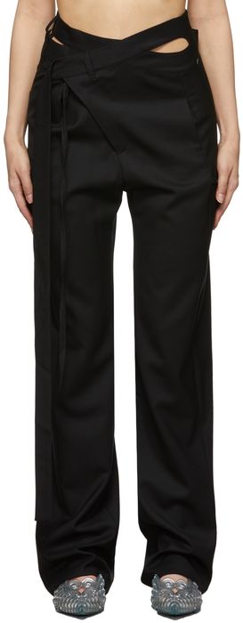 Ottolinger Black Wrap Suit Trousers
