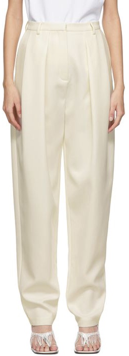 Magda Butrym Off-White Shaldon Pleated Trousers