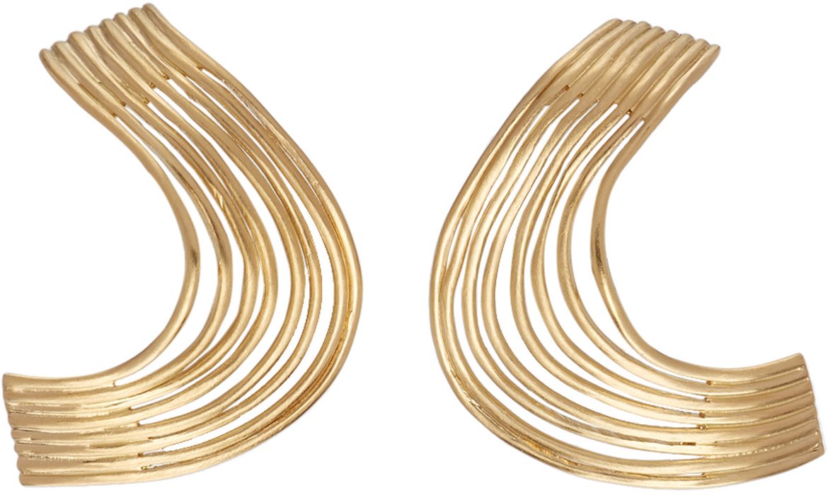 Completedworks Gold Leaving An Art Lovers' Movie Club Earrings