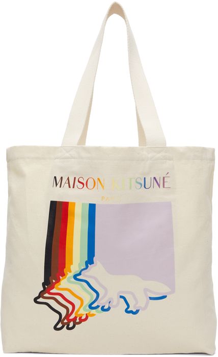 Maison Kitsuné Off-White Trevor Project Edition Fox Flag Classic Tote