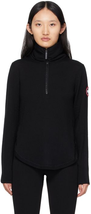 Canada Goose Black Fairhaven ¼ Zip Sweater