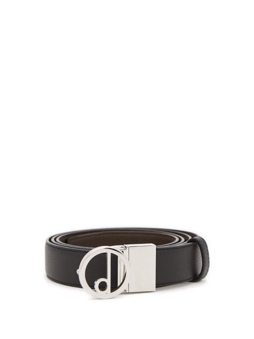 Dunhill - D-ring Leather Belt - Mens - Black