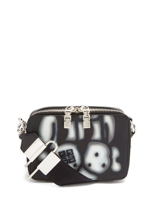 Givenchy - X Chito Antigona U Dog-print Leather Camera Bag - Mens - Black