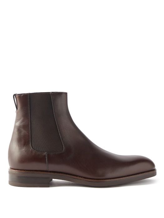 Paul Smith - Canon Leather Chelsea Boots - Mens - Dark Brown