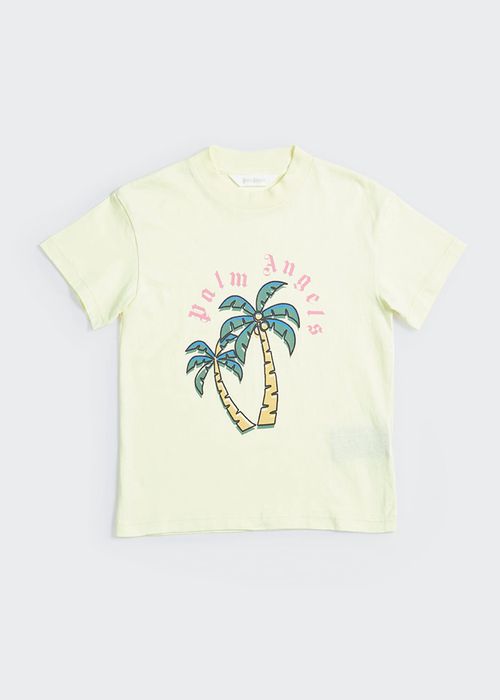 Girl's Palm Tree Logo Graphic T-Shirt, Size 4-12