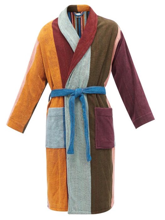 Paul Smith - Artist Stripe Cotton-terry Bathrobe - Mens - Multi