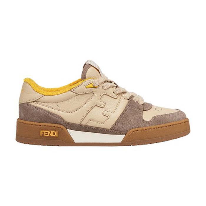 Fendi Match - White Suede Low Tops