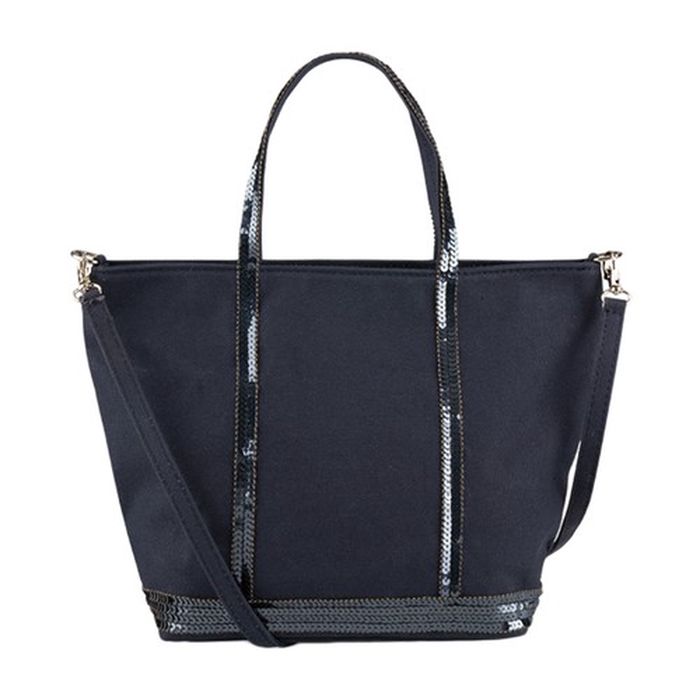 Canvas and Sequins S Cabas Tote
