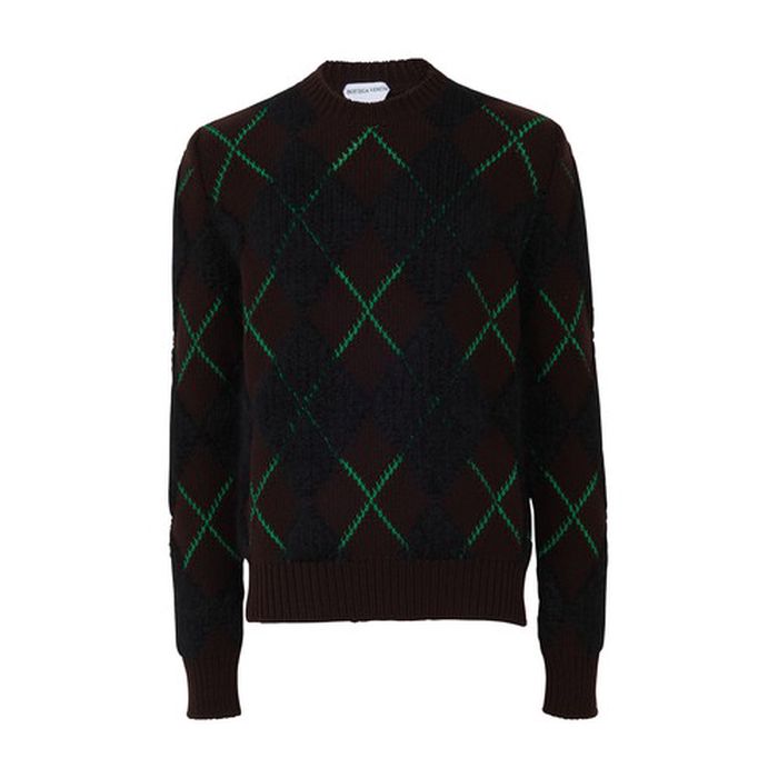 Argyle pullover sweater