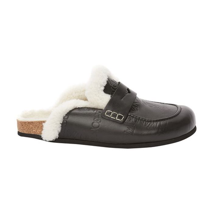 Shearling Loafer Mules