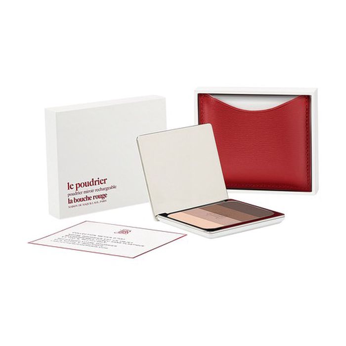 Red fine leather Tage eyeshadow set