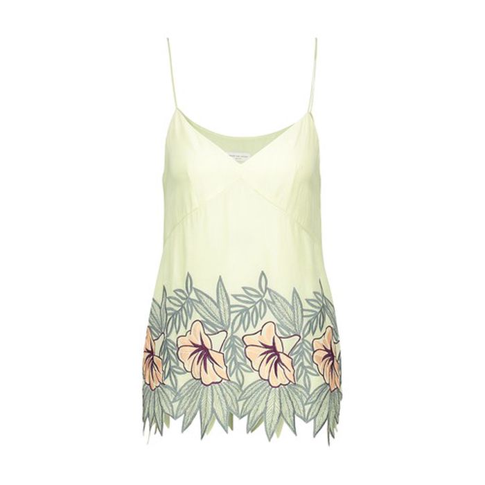 Embroidered vest top