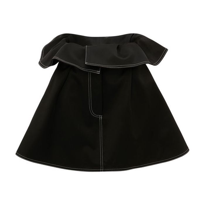 Foldover Waist Mini Skirt