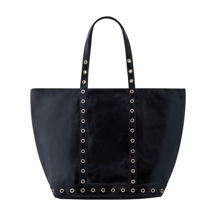Large leather Cabas tote
