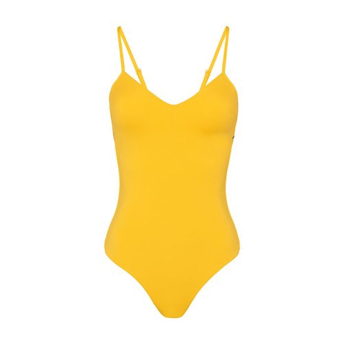 Padded swimsuit with logo