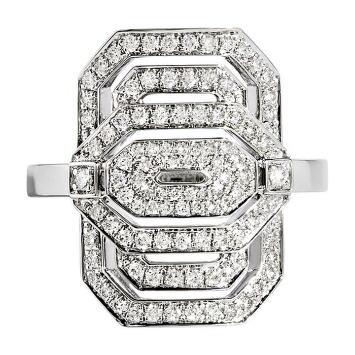 Mini My Way diamond & silver ring