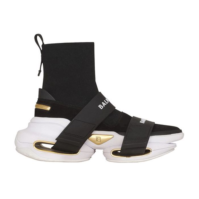 B-Bold high-top sneakers with straps